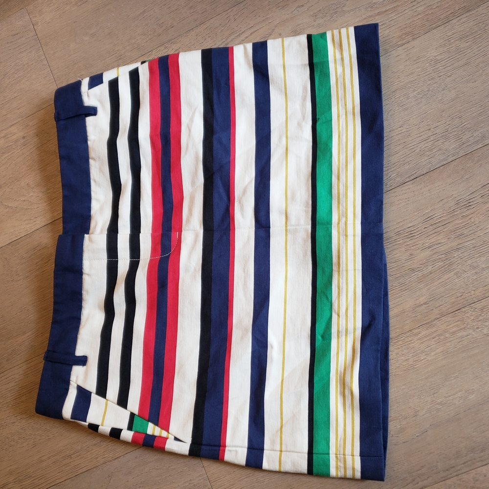 Striped J CREW skirt